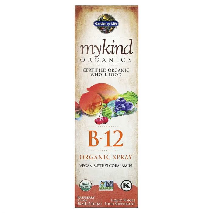 Garden of Life, Mykind, B-12 (Methylcobalamin) Spray, 58ml. 658010117791