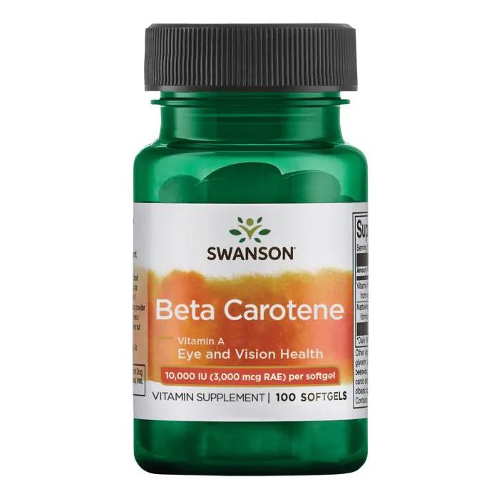 Beta Carotene (Vitamin A), 10.000 IU, 100 Softgels, Swanson

