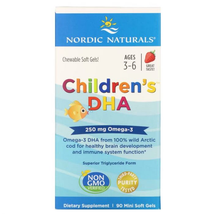 Children's DHA, 250mg, Strawberry, Nordic naturals