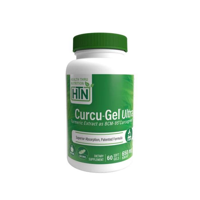 Health Thru Nutrition (HTN), CURCU-GEL 650MG BCM-95® CURCUMIN
