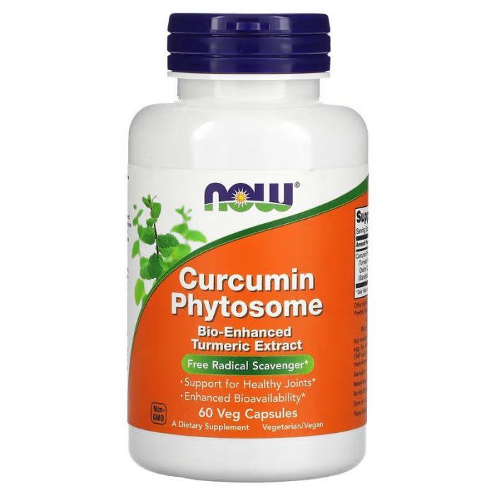 NOW Turmeric Curcumin Phytosome Veg Capsules. 733739046420