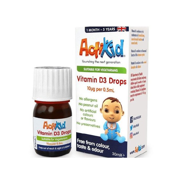 Vitamine D Druppels (voor Kinderen) - ActiKid