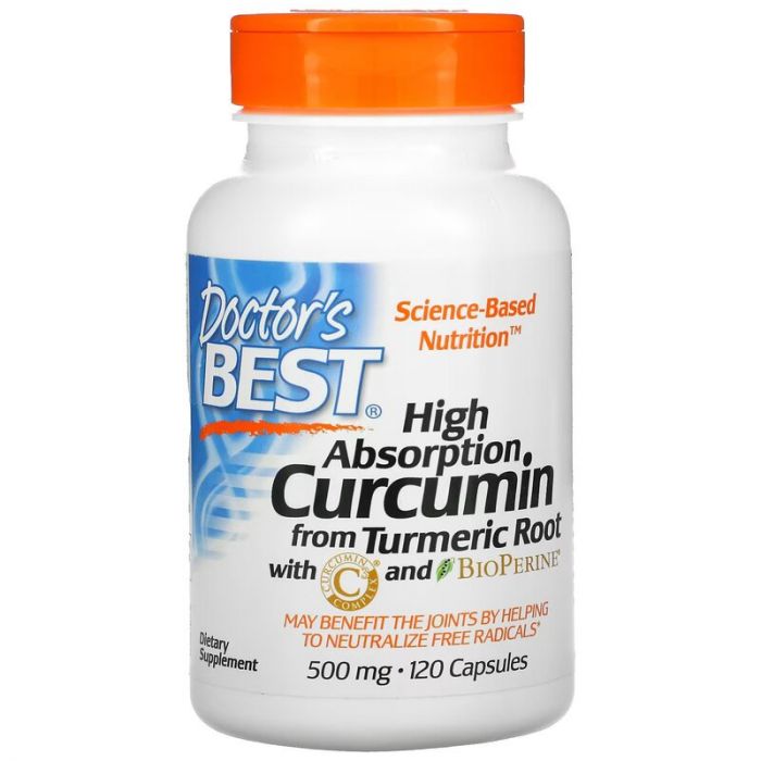 Doctor's Best High Absorption Curcumin, 500 mg. 753950001077