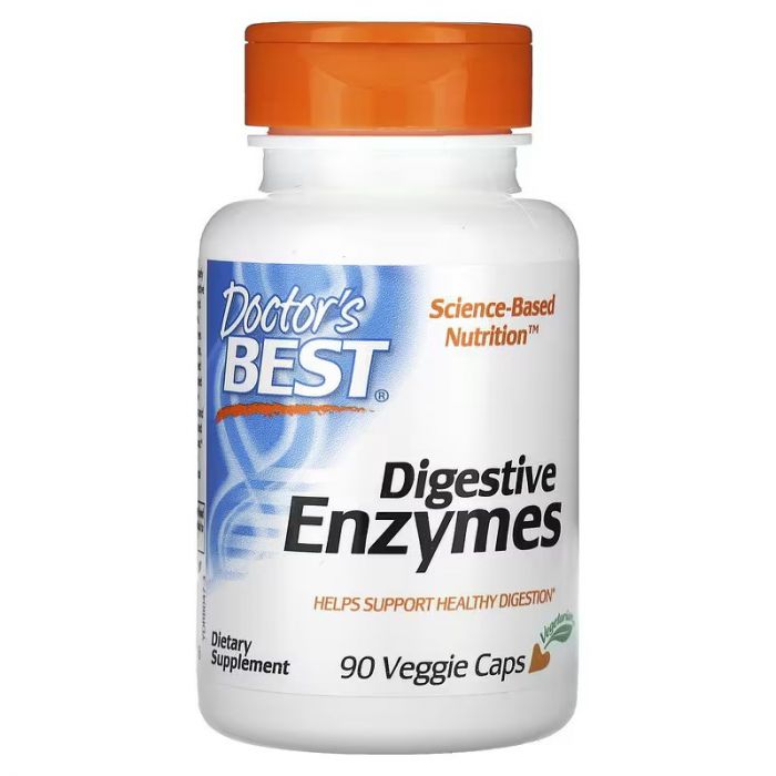 Doctor's Best Digestive Enzymes, 90 Veggie Caps. 753950000476