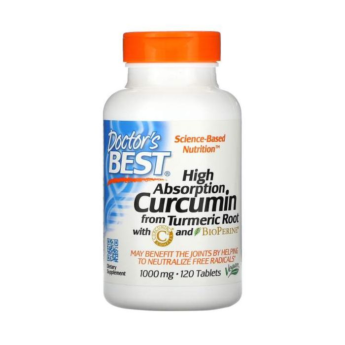 Doctor's Best High Absorption Curcumin, 1000 mg. 753950001954