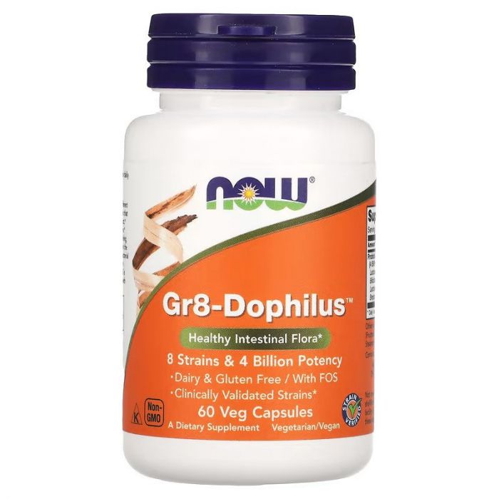 NOW Gr8-Dophilus™ Veg Capsules. 733739029126