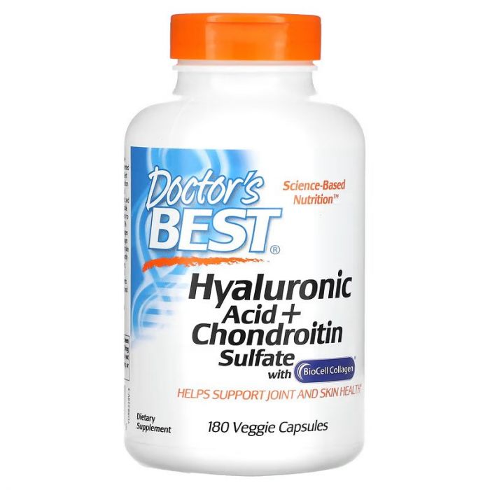 Doctor's Best, Hyaluronic Acid + Chondroitin Sulfate with BioCell Collagen, 180 Veggie Capsules