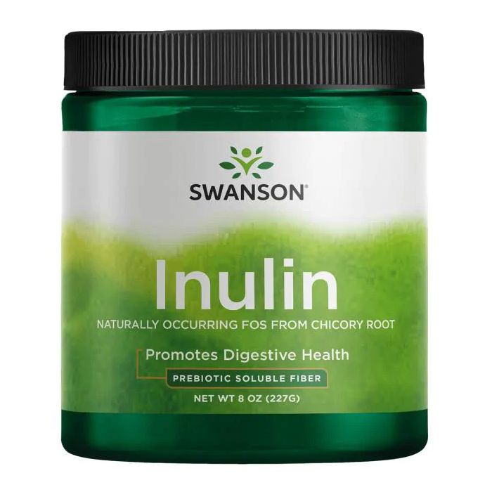 Swanson Ultra-Inulin Prebiotic Soluble Fiber werkt als een prebioticum om de spijsvertering te bevorderen door het stimuleren van goede bacteriën in de darmen.