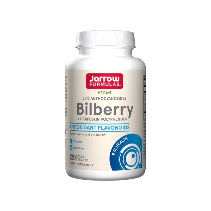 Jarrow Formulas, Vegan Bilberry + Grapeskin Polyphenols, 120 Veggie Capsules, 790011140283
