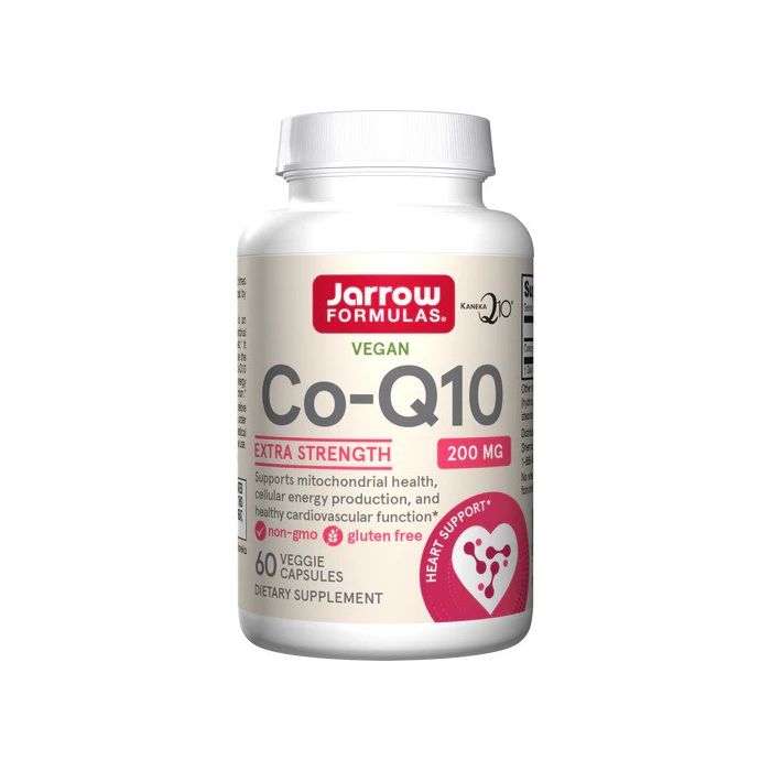 Jarrow Formulas Co-Q10 200 mg, 60 veggie capsules, 790011060161