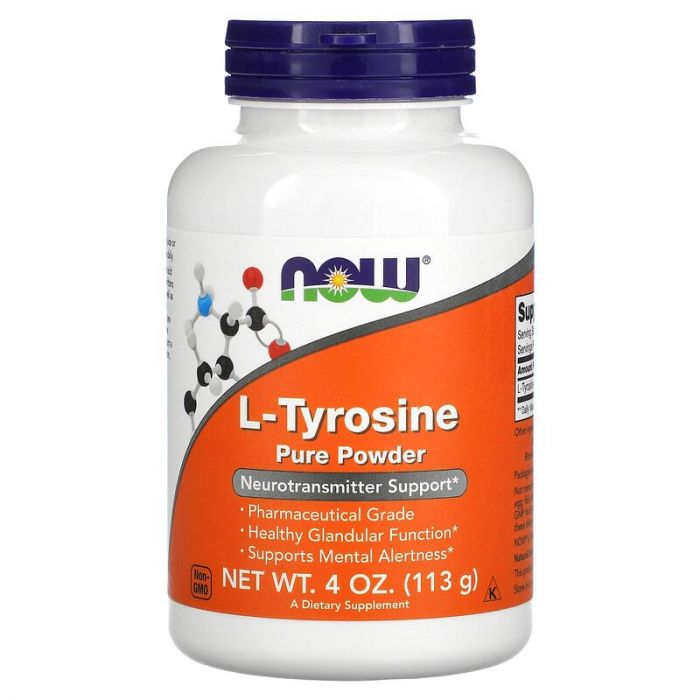NOW Foods L-Tyrosine Poeder (113 gr), 733739002655