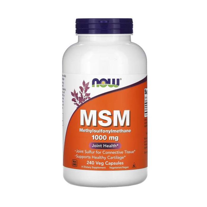 NOW Foods MSM 1000 mg veg capsules. 