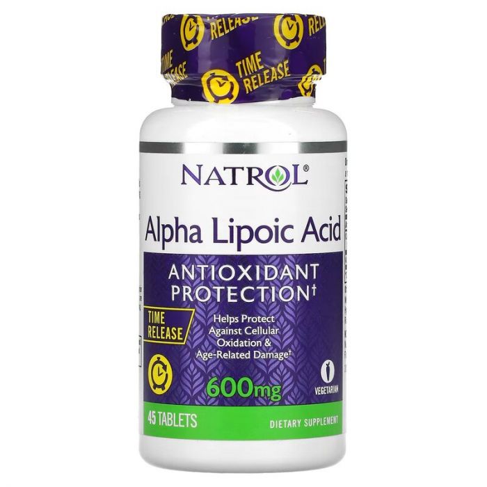 Natrol Alpha Lipoic Acid Time Release 600 mg. 047469052294