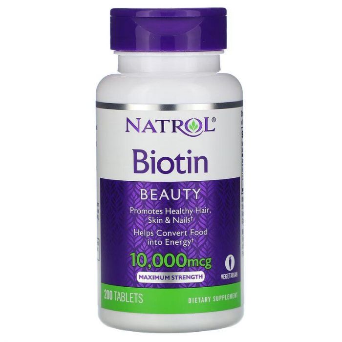 Natrol, Biotin 10000 Mcg, 100 Tablets. 047469053963