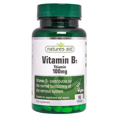Op tijd Verdeel vertaling Natures Aid Vitamine B1 Thiamine 100mg - Bodystore