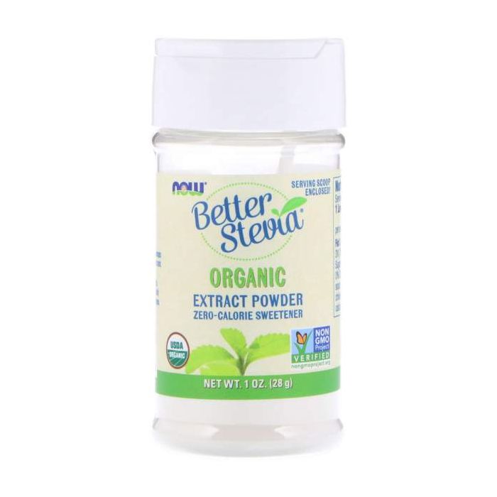 Now Foods, Better Stevia Organic Powder - Biologisch. 733739069603