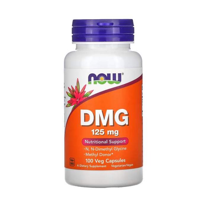 DMG 125 mg, 100 Veg Capsules, NOW Foods