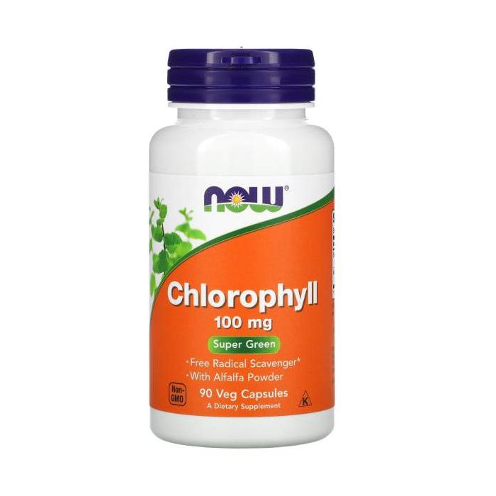 Chlorophyll capsules 100 mg | Now Foods. 733739026453