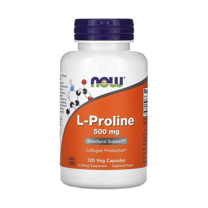 L-Proline 500mg - Now Foods