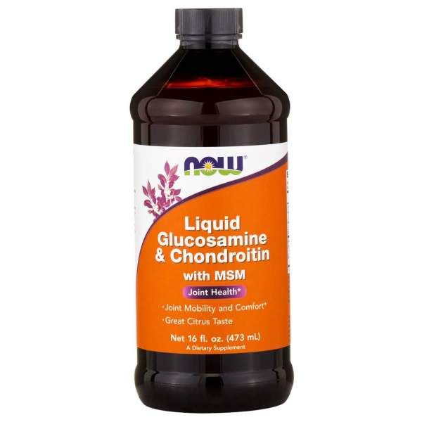 verzoek grootmoeder accu Liquid Glucosamine / Chondroitine / MSM | Now Foods - Bodystore