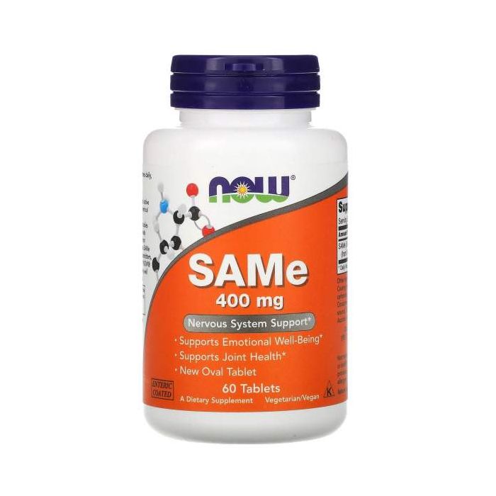 Now Foods SAMe 200 mg - 60 tabletten. 733739001412