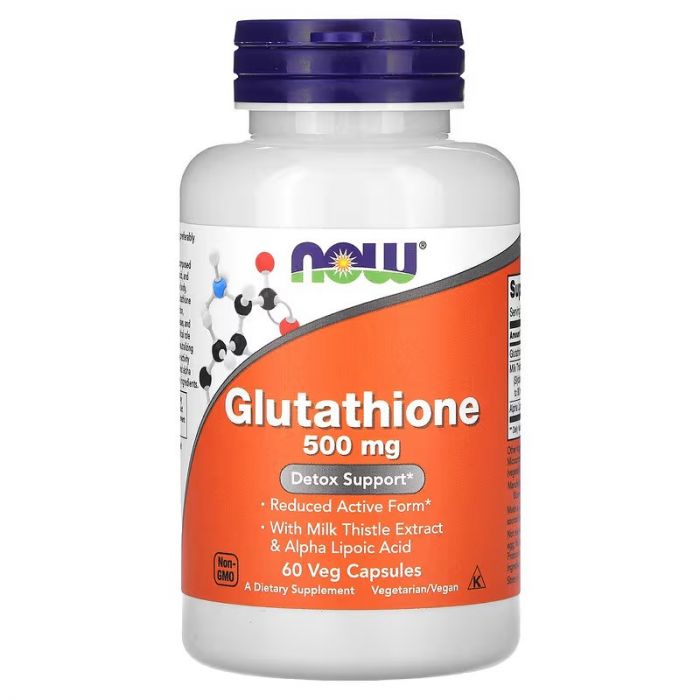 NOW Glutathione 500 mg Veg Capsules. 733739001047