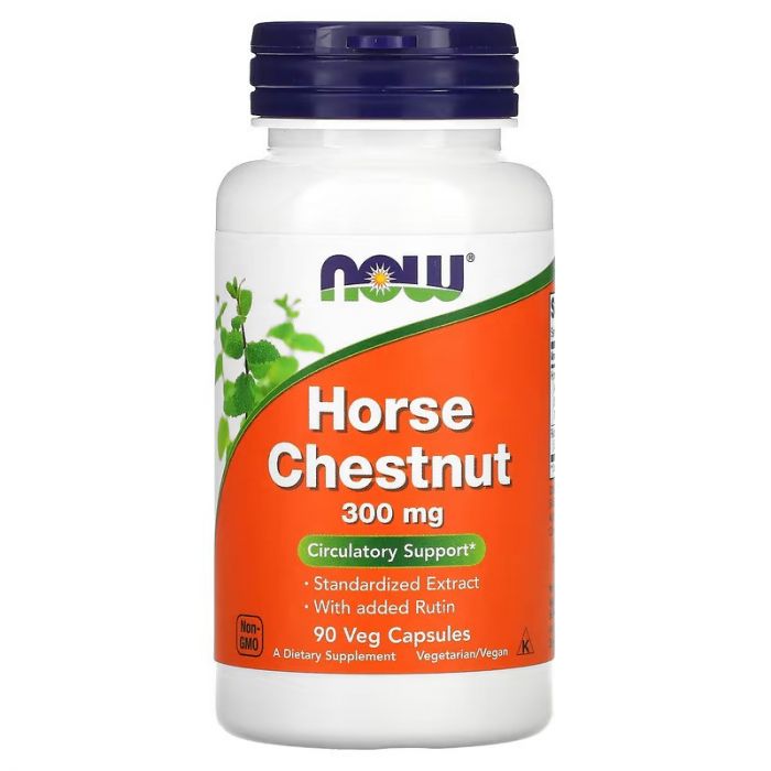 Now Foods Horse Chestnut Extract 300mg 90 Capsules. Paardenkastanje extract. 733739047137