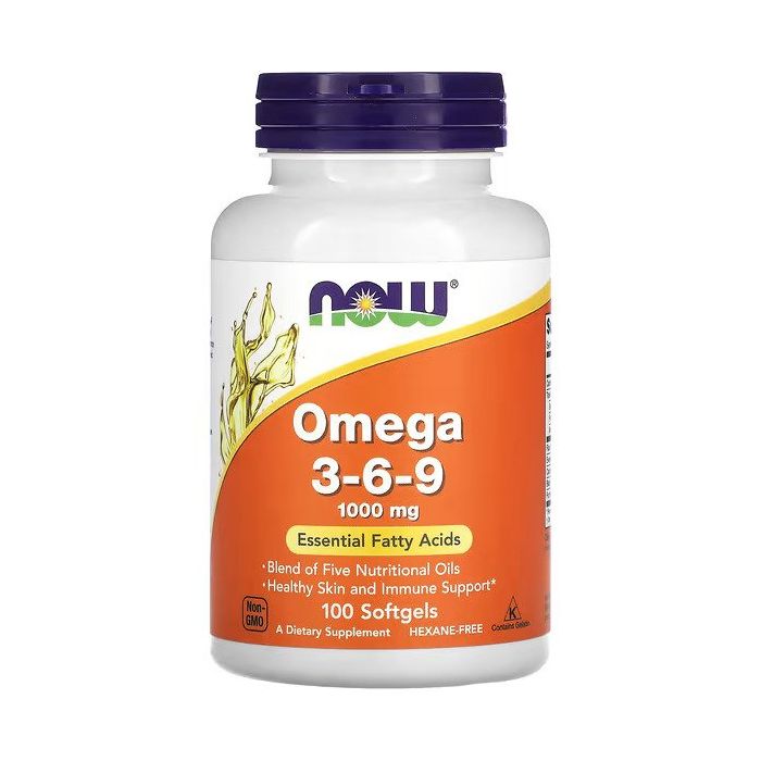 NOW Omega 3-6-9 1000 mg Softgels. 733739018359