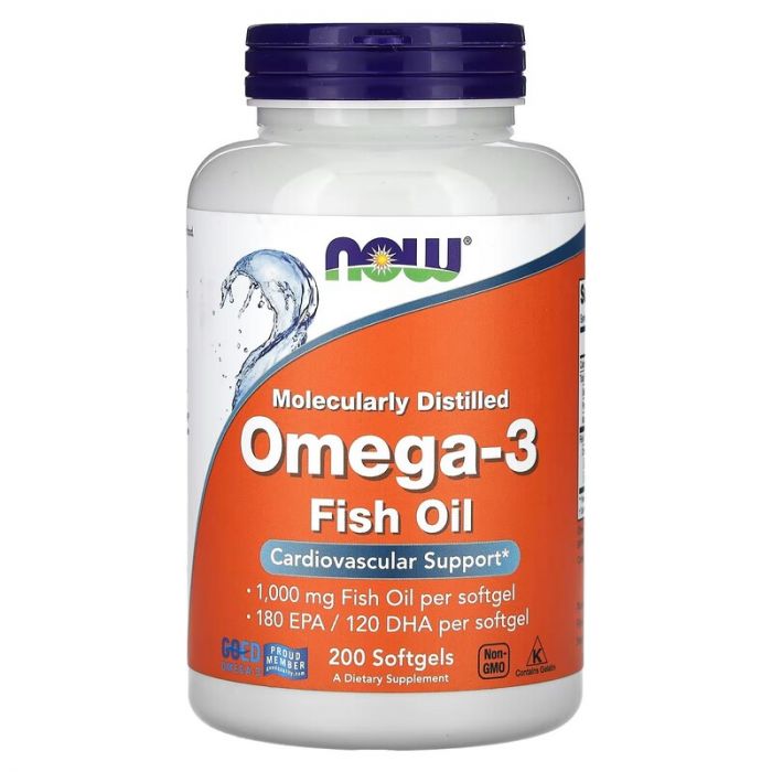 NOW Foods Omega-3 moleculair gedistilleerd. 733739016522