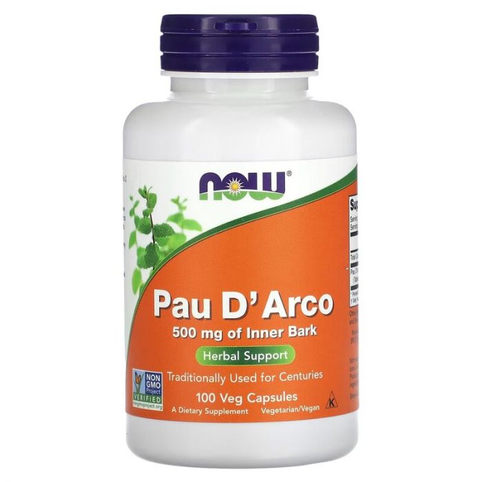 Pau D'Arco 500 mg 100 Veg Capsules | NOW Foods