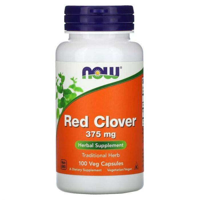 Rode Klaver capsules 375 mg | NOW Foods. 733739047304