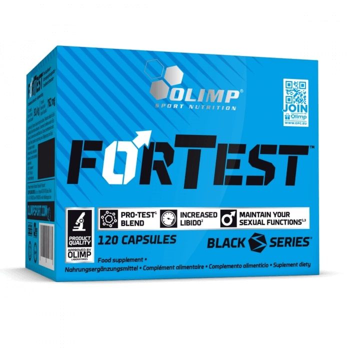 Olimp Fortest Shilajit 120 caps libidobooster voor mannen boven de 35. 5901330077968