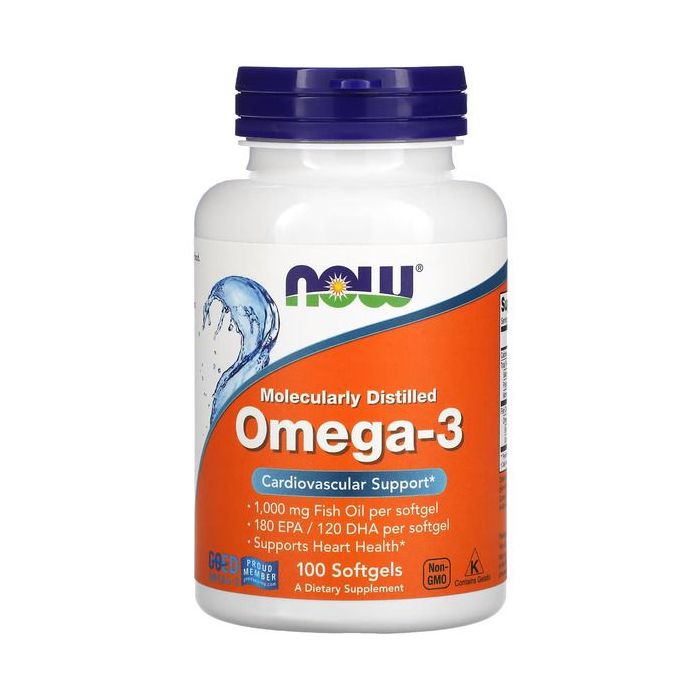 NOW Foods Omega-3 moleculair gedistilleerd. 733739016508