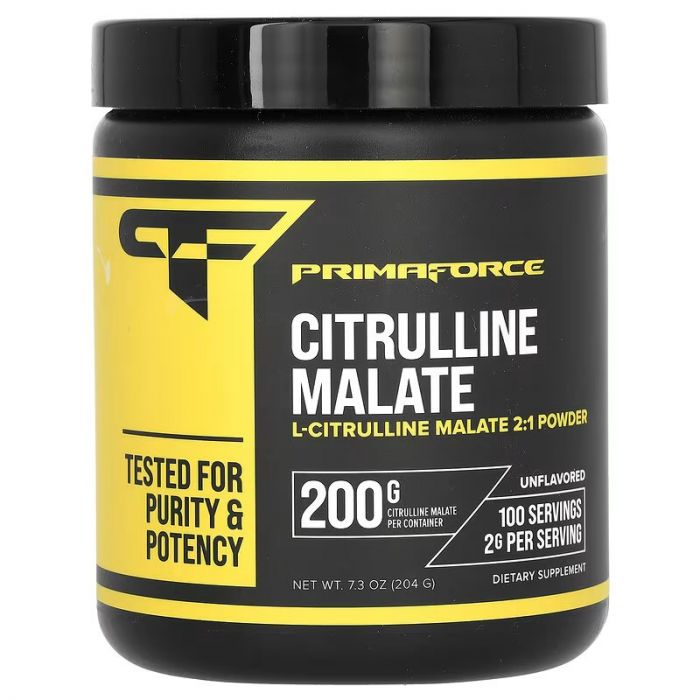 Primaforce, Citrulline Malate, Unflavored, 7.3 oz (204 g). 811445020115