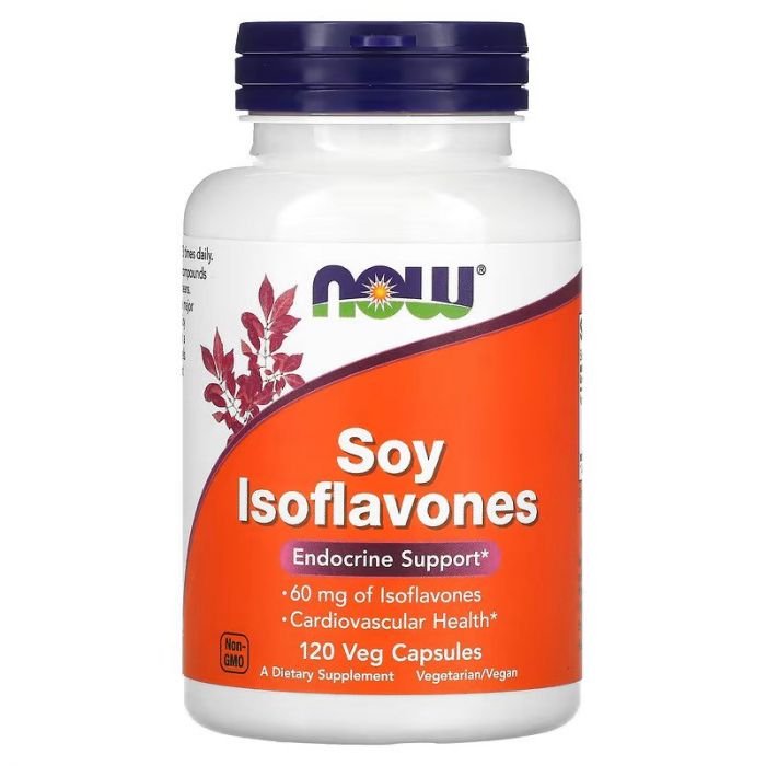 Soy Isoflavones 60 mg Veg Capsules - NOW. 733739032881