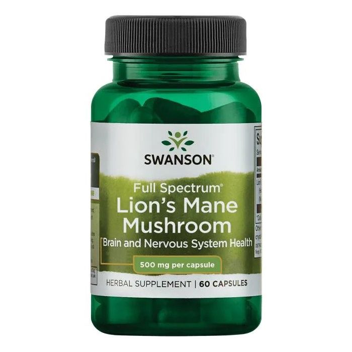 Full Spectrum Lions Mane Mushroom, 60 capsules, Swanson