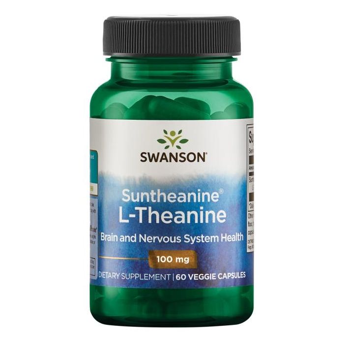 Swanson Suntheanine L Theanine, 100 mg, 60 Veggie caps. 087614021102