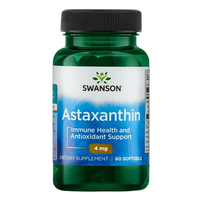 Swanson Astaxanthine 4 mg 60 softgels. 087614027302