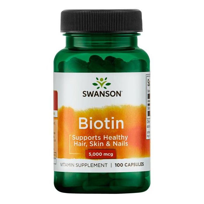 Swanson Biotin 5,000 mcg 100 Caps