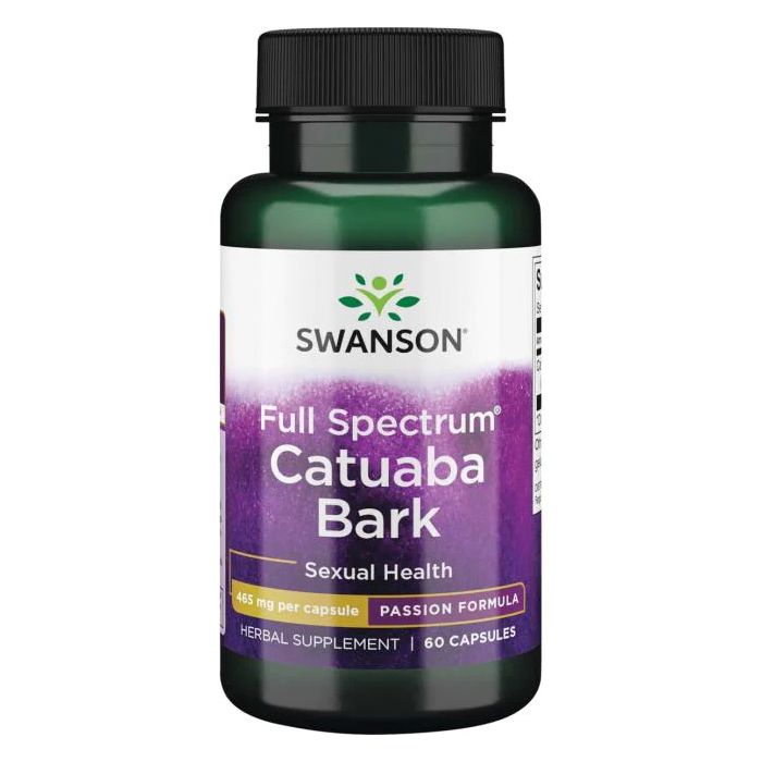 Swanson Catuaba Bark 465mg capsules – natuurlijke ondersteuning voor libido en energie. 087614080154