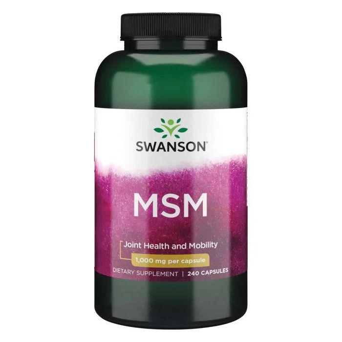 Swanson MSM 1000mg 240 Capsules. 087614026565