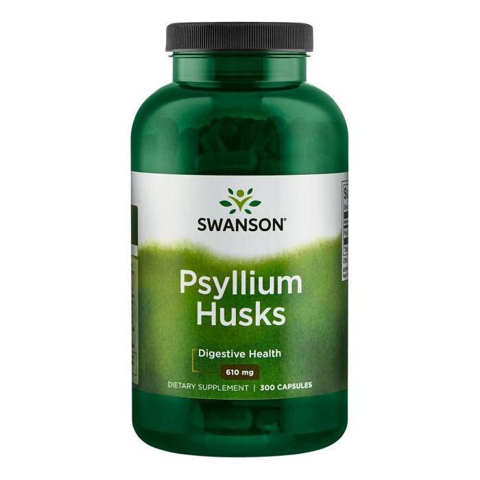 Swanson Psyllium Husks 610 mg 300 Capsules. 087614110776