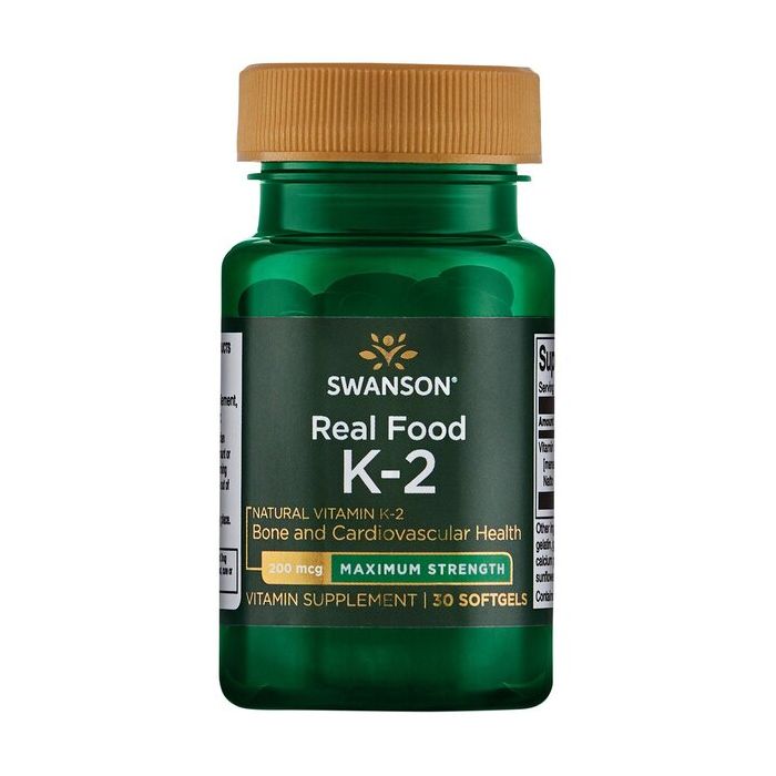 Swanson Vitamine K2 200 mcg 30 softgels. 087614029061