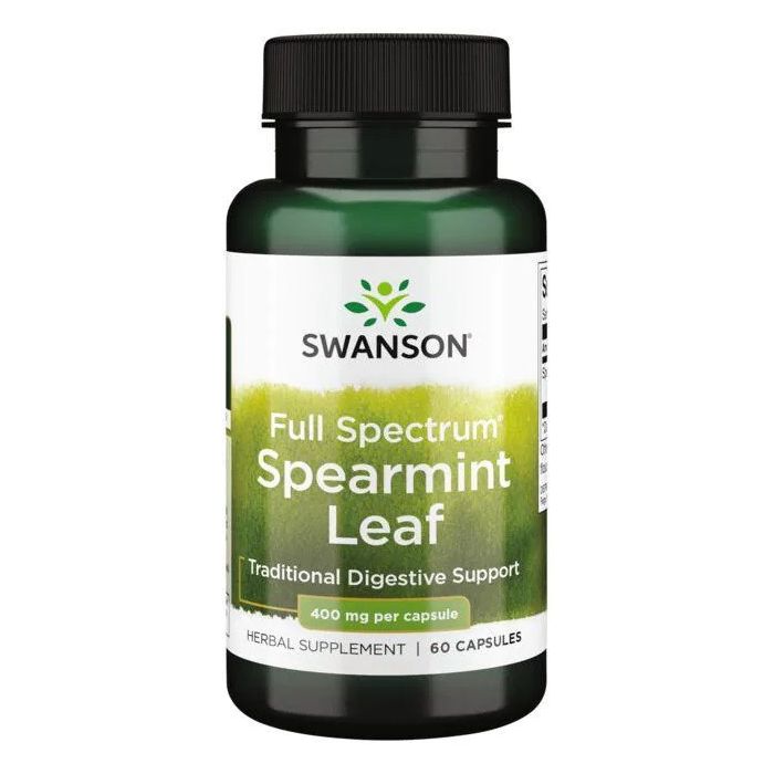 Swanson Spearmint Leaf 400mg. 087614112619