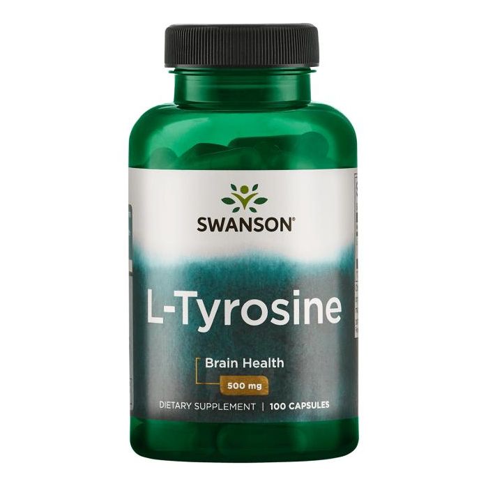 L-Tyrosine 500 mg, 100 capsules (Swanson) . 087614018553