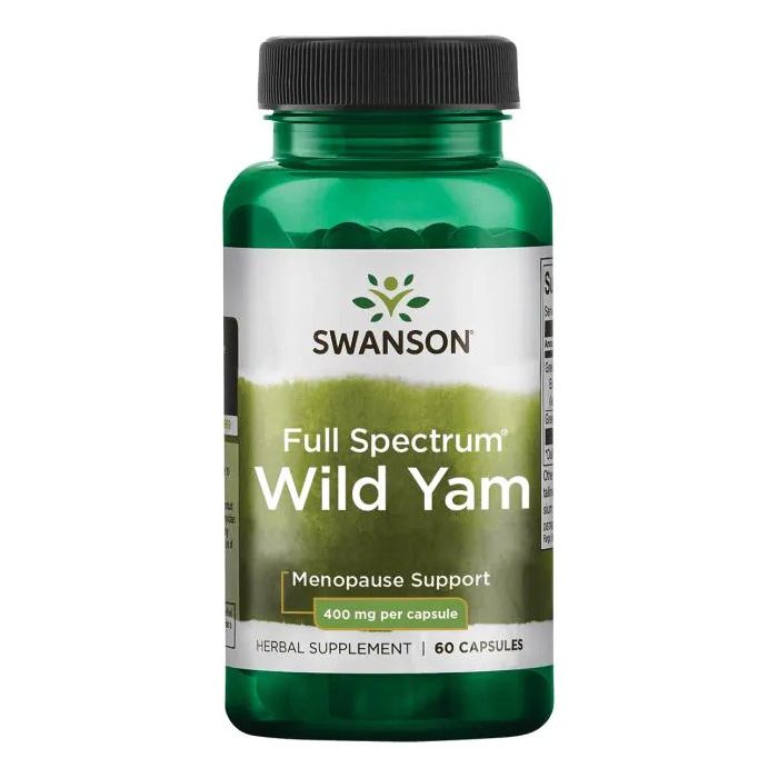 Swanson Full Spectrum Wild Yam, 400mg - 60 Capsules. 087614112589