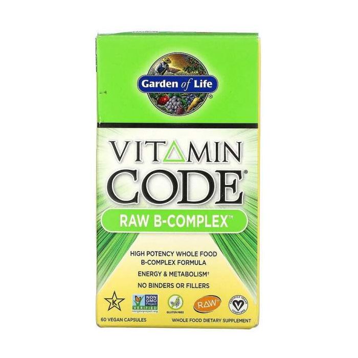 Garden of Life, Vitamin Code, RAW B-Complex, 60 Vegan Capsules