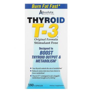 Absolute Nutrition Thyroid T3. 708235088571