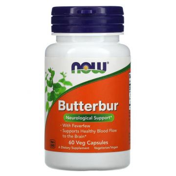 Now Foods Groot hoefblad. Butterbur Veg Capsules. 733739046024. Groot hoefblad is een struik die wordt gebruikt om migraine te voorkomen en hooikoorts te behandelen.