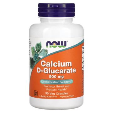 NOW Foods Calcium D-Glucaraat 500 mg (90 capsules), 733739030979